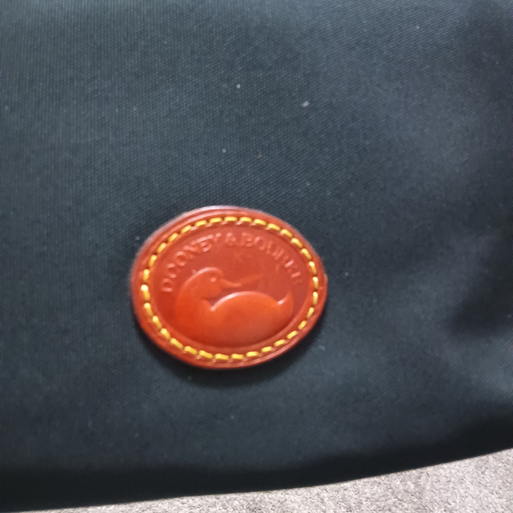 Dooney & Bourke Black Bag with Brown Accent